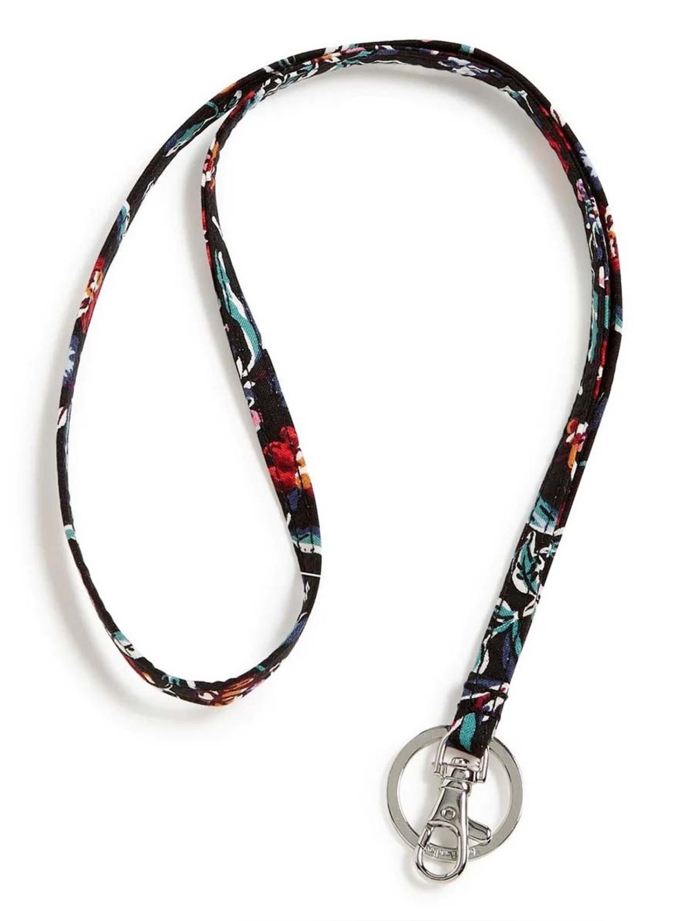 Vera Bradley Lanyard Perennials Noir NEW